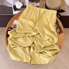 Women's Summer 2025 Ice Silk Wide-Leg Pants: Draping, High-End, Loose, Slimming, Sporty Straight-Leg Trousers