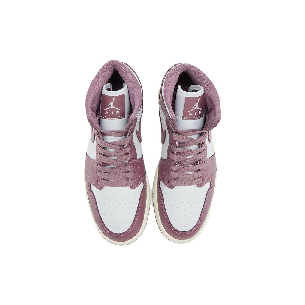 Air Jordan 1 Mid Sky J Mauve Women Sneakers Purple Pure-Platinum Sail BQ6472-050