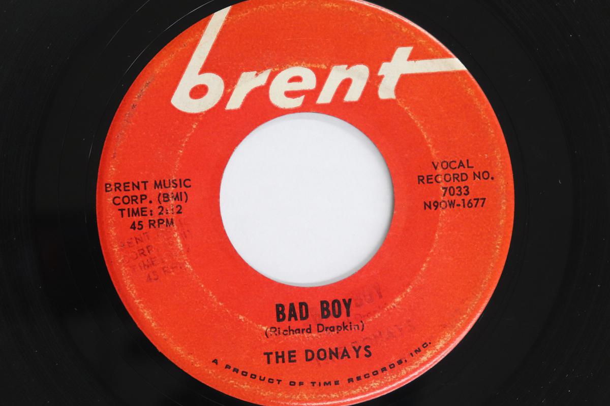 

7inch Record DONAYS - Bad Boy / Devil In His Heart 7033 BRENT 1962 US Soul/Funk Used