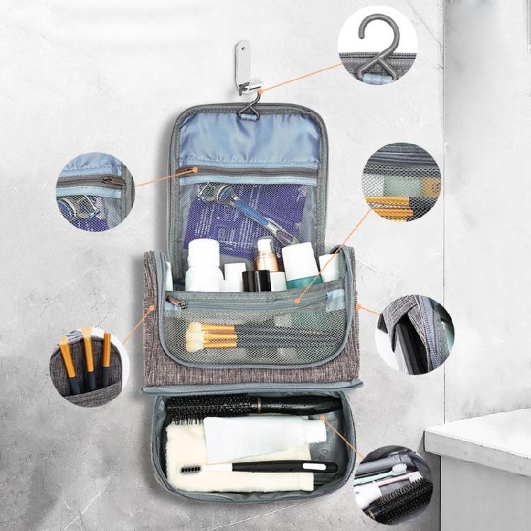 Travel Toiletry Bag Wet Dry Separation Waterproof Material Cosmetic Container