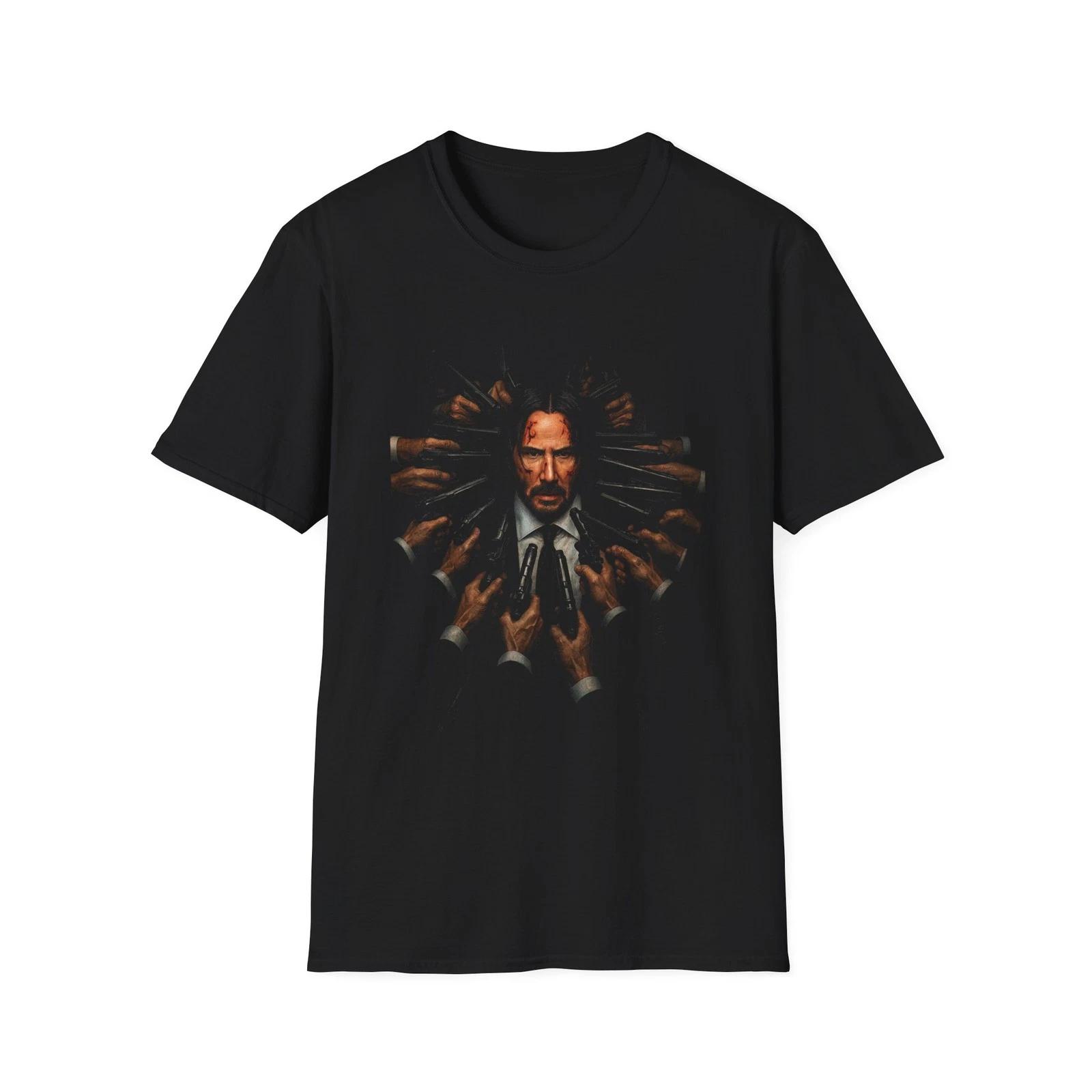 John Wick T-Shirt, Assassin Movie Tee, Hitman Graphic Top, Action Film Shirt, XXXL