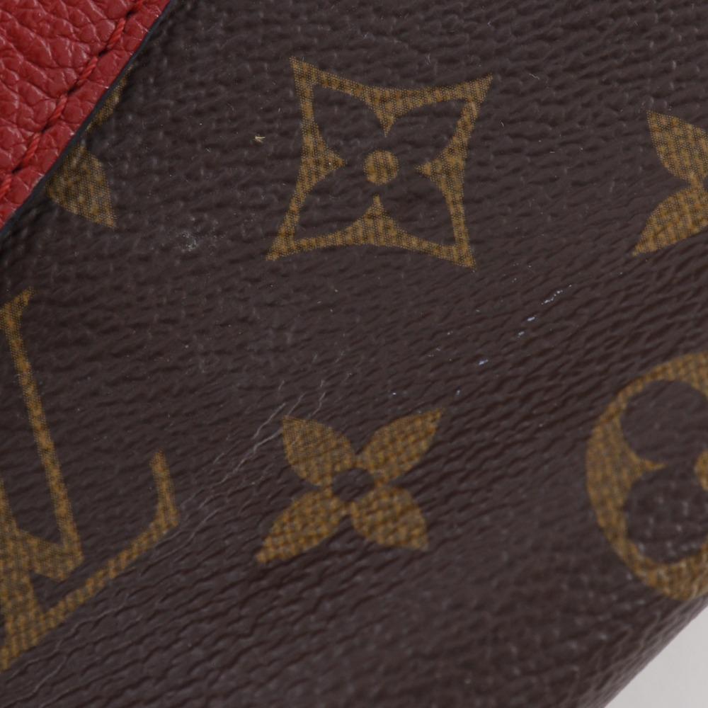 LOUIS VUITTON Sun Praseed Shoulder Bag M43713 Slys Brown / red Monogram canvas Women Used