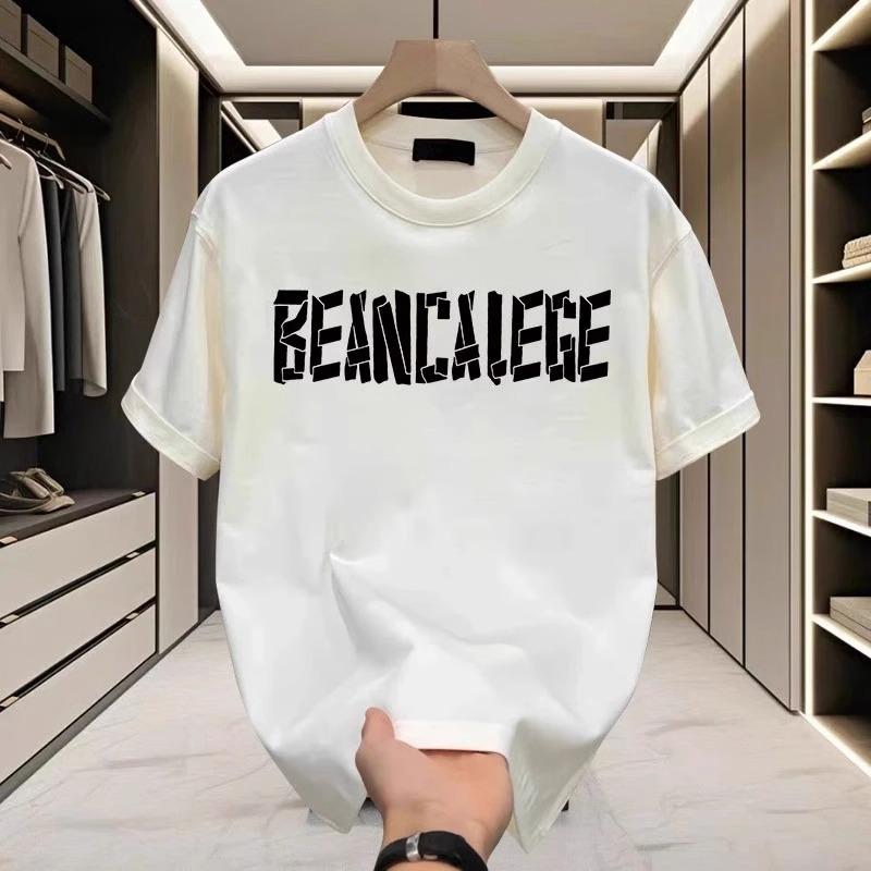 Couples Cotton T-Shirt Short Sleeve Black White Tops Breathable Comfortable Soft Casual Sport Tees