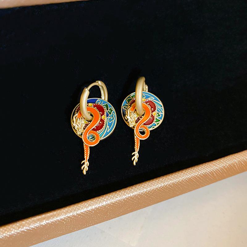 Diamond-set pearl double-sided earrings Korean ins temperament cold wind earrings fashion design earrings women