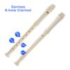 Soprano Recorder Hole 6/8 Hole C Key Descant Recorder German Style Treble Flute for Kids with Cleaning Rod & Storage Bag