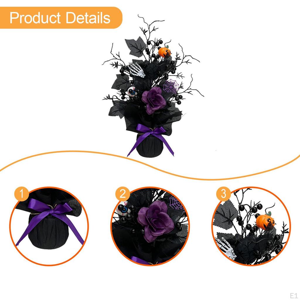 Umělý strom Dekorativní větev Falešná Strašidelná Dýně Lebky Stolní středový prvek pro Domácí Dekor Vnitřní