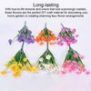 Artificial Flower Bundle Plastic Plants Outdoor Simulated Faux Bouquet Indoor for Window Garden Arrangement