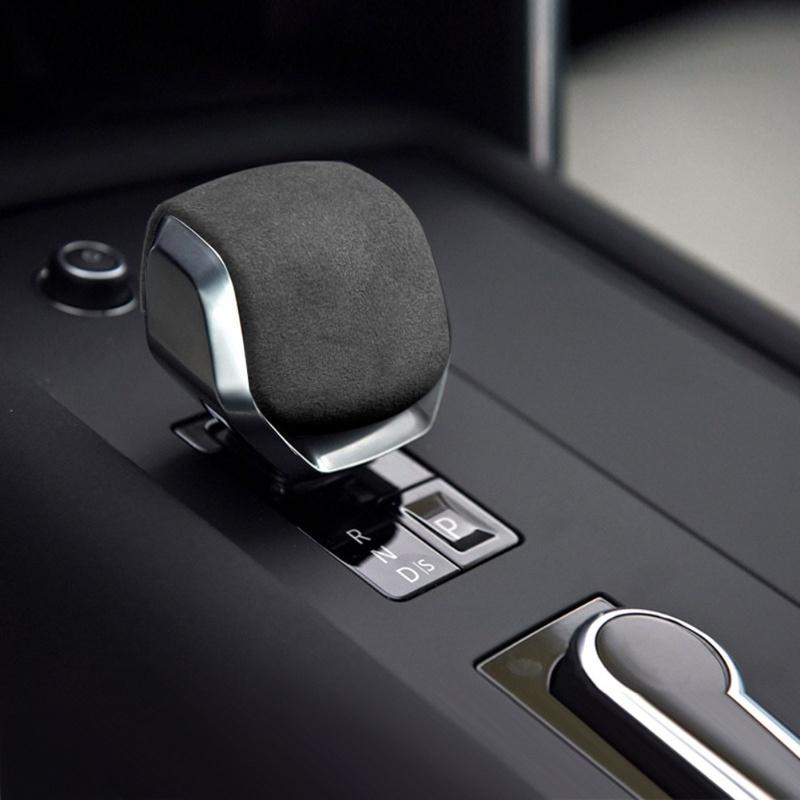 Car Gear Shift Knob Cover Suede Material For Land Rover For Discovery 5 For Range Rover Sport For Executive For Velar -2025