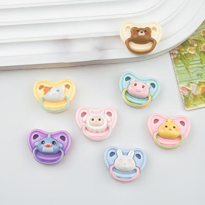 10Pcs Lovely Mini Doll Pacifier Play House Supplies Dummy Nipples For Doll Baby Dolls Kids Toy Baby Pacifier Accessories