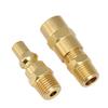 Propane Quick Connect Fittings Adapter with Shutoff Valves BBQ Grill Connector Supplies Metal Propane Connector Tool