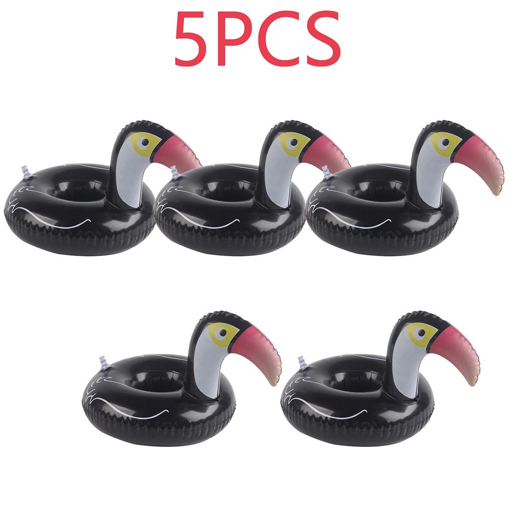 1PC Inflatable Drink Holder Pool Floats Floating Cup Holder PVC Beverage Float for Pool Party Beach Summer Accessories