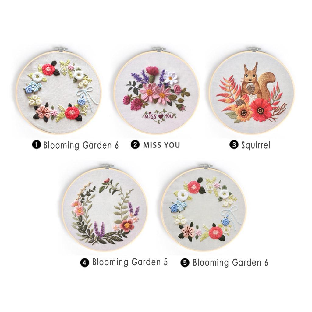 Embroidery Cross  Kit Set for Beginners-Handmade Embroidery DIY Craft