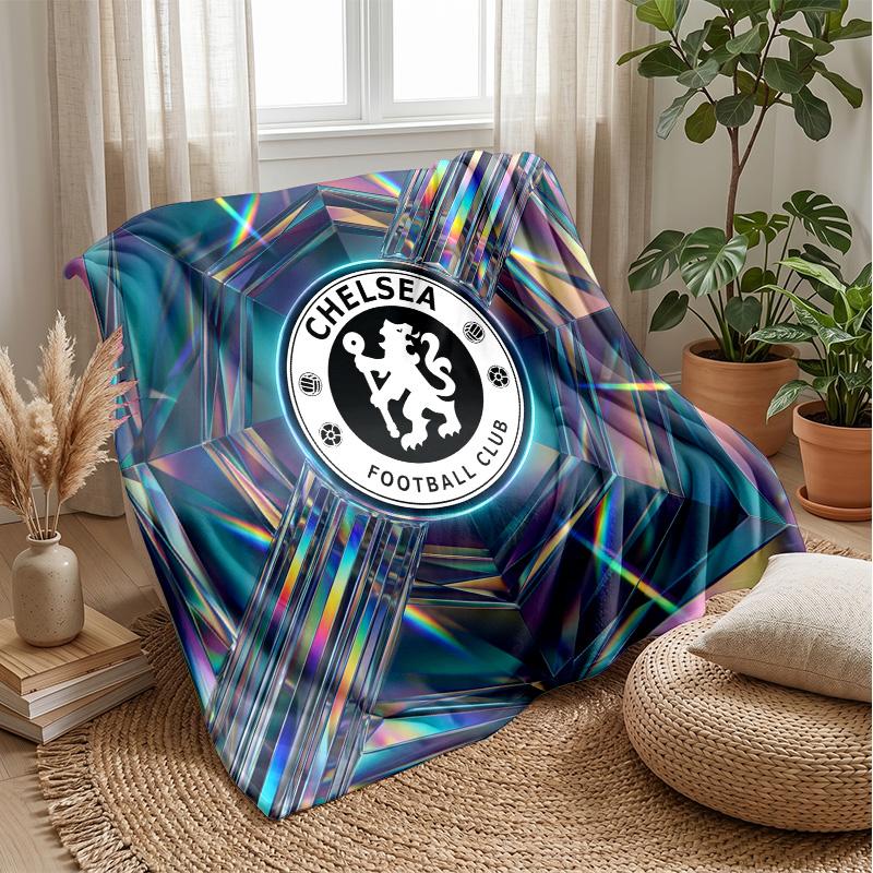Chelsea FC Theme blanket Soft Flannel Blanket Plush Throw Blanket Cozy Sofa Bed Blanket for Home Decor