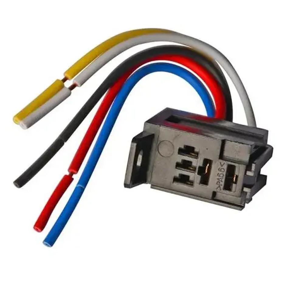Car 5pin 40A 12V Car Oil Pump Relay +Socket Air Conditioning Relay Replacement