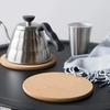 4Pcs Kitchen Heating Pads Cork Trivet Set Heat Resistant Thick Cork Coasters Hot Dishes Table Mat Round Cork Coaster Placemats