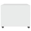 White Coffee Table 55 x 55 x 40 cm Engineered Wood