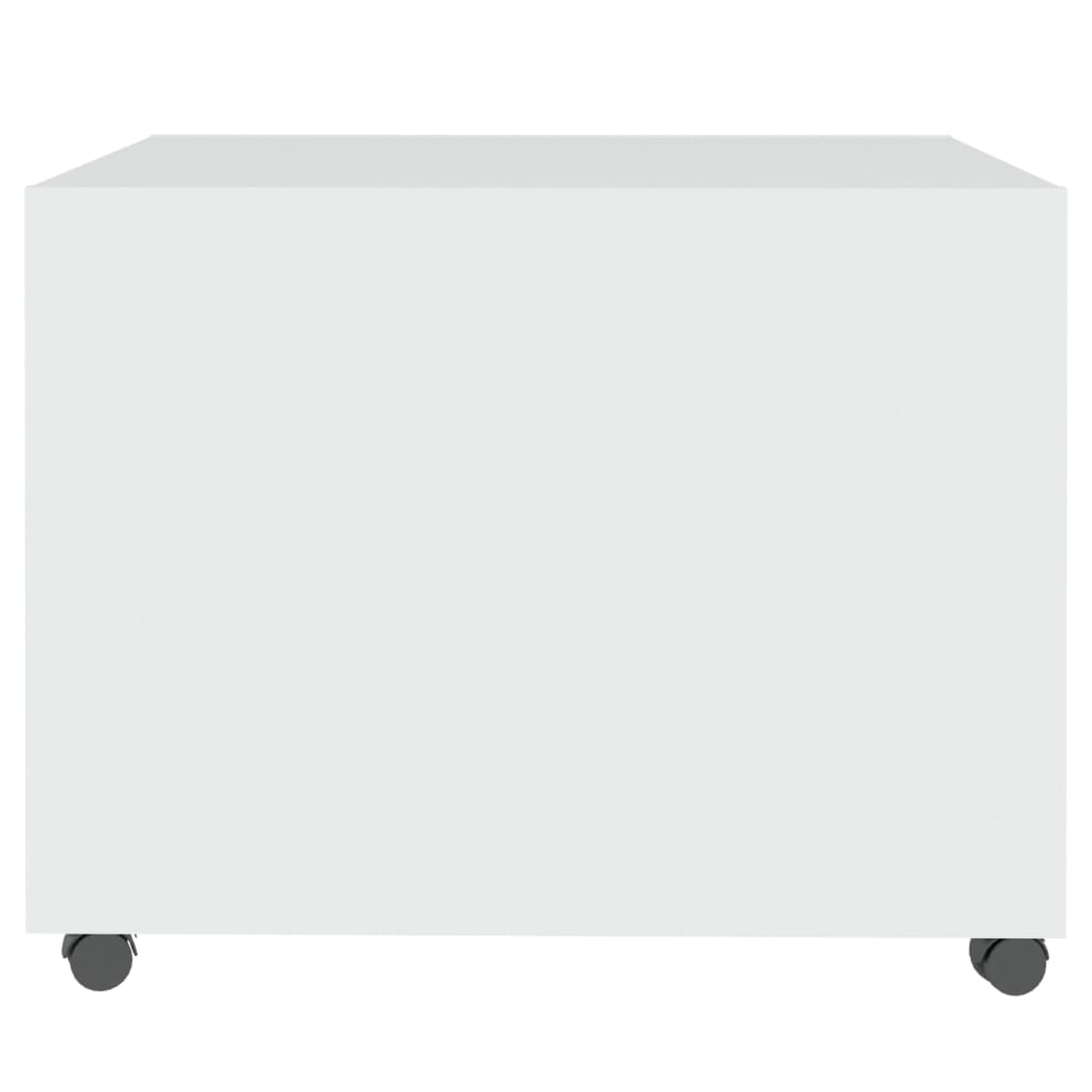 White Coffee Table 55 x 55 x 40 cm Engineered Wood