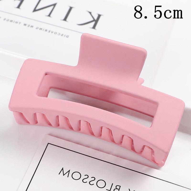 Matná obdélníková spona do vlasů v korejském stylu, 10,5 cm, pro drdoly a culíky
