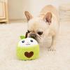 Plush Dog Toy Squeaky Sound Stuffed Puppy Toy Cartoon Fruit Shape 1 Pc