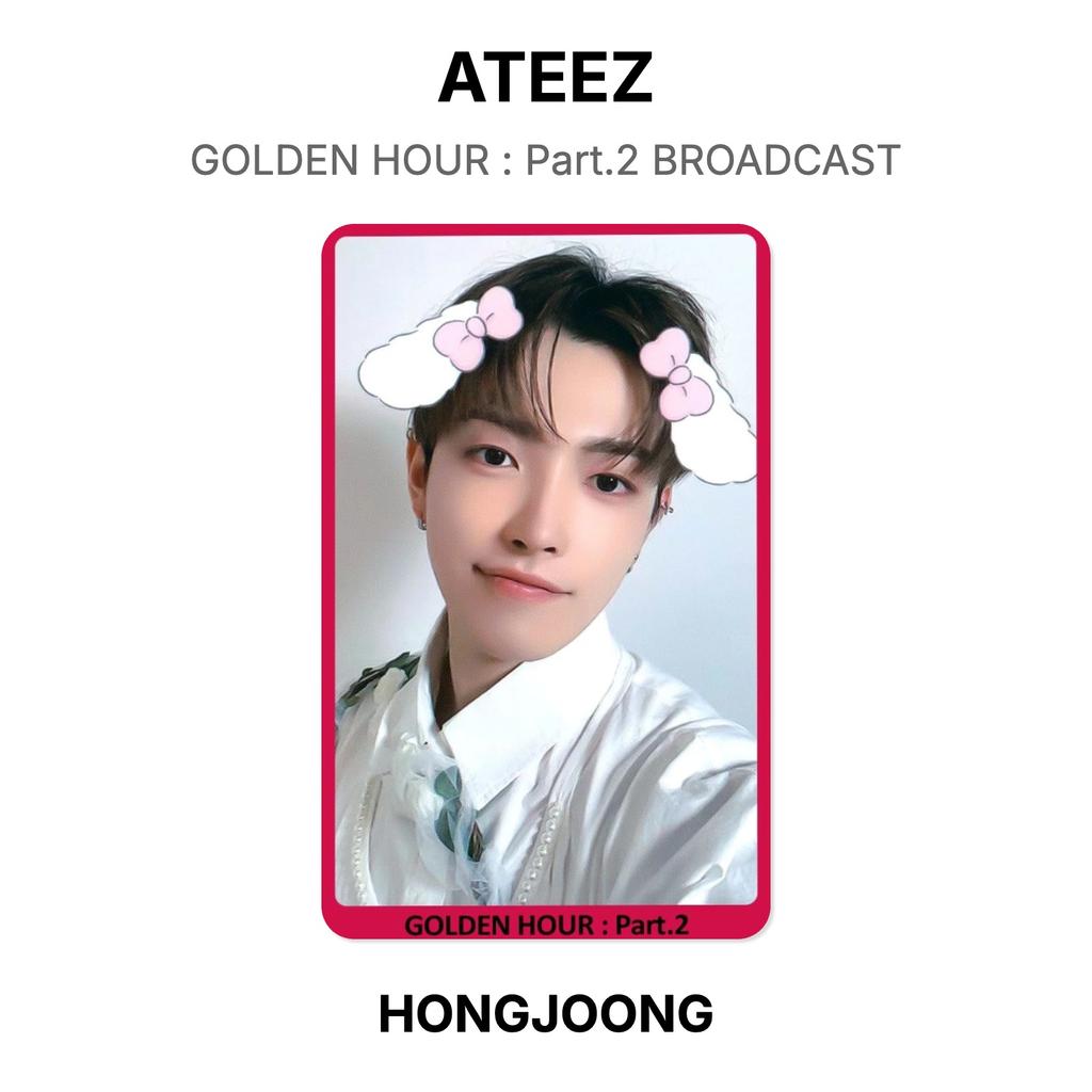 ATEEZ GOLDENE STUNDE : Teil 2 BROADCAST Offizielle Fotokarte