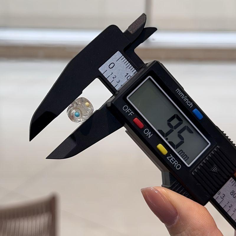 

White Crystal Sun Moon Star Square DIY Accessories Hand-Woven Carrying Strap Necklace Wenwan Buddha Beads Bracelet Accessories [1] size about 9.5*9.5mm