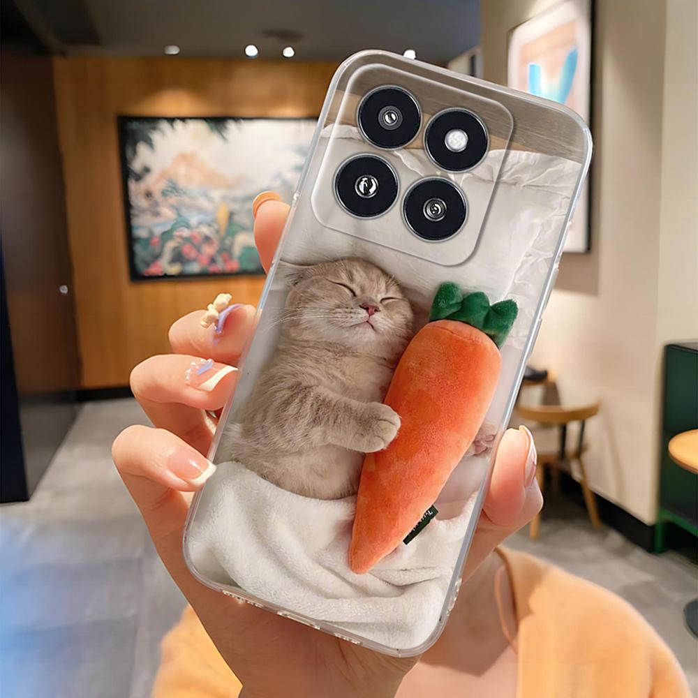 For Xiaomi 14 Pro Case Clear Creative Soft Silicone Phone Cases For Xiaomi 14 Mi 14 Mi14 Back Cover For Xiaomi Mi14 Pro Shells