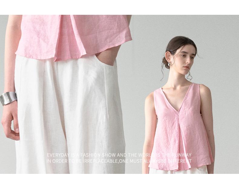 Pantaloni Casual da Donna 100% Lino Puro - Nuova Collezione Primavera/Autunno 2026, Traspiranti, Ampi, Gamba Dritta.