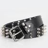 Goth Style Punk Belt Retro Needle Buckle Belt Fashion Rivet Belt  for Men and Women