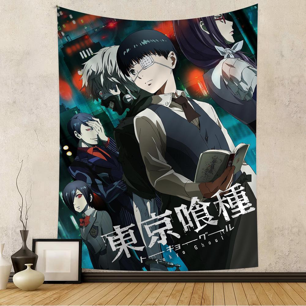 Tokyo Ghoul Ken Kaneki Nástěnná tapiserie Kanekiho probuzení Kagune Temná městská fantasy estetika Dekorace místnosti pro fanoušky Seinen anime