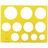 UCHIDA Template No. 106 Circle Ruler 1-843-0106 Orange / Clear