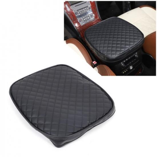 PU Leather Center Console Armrest Box Cover Trim For Cadillac Escalade 2007-2014