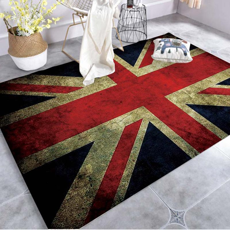 National Flag Floor Mat Entrance Shoe Changing Area Foot Mat Dirt Resistant and Non Slip Mat Washable Bathroom Floor Mat