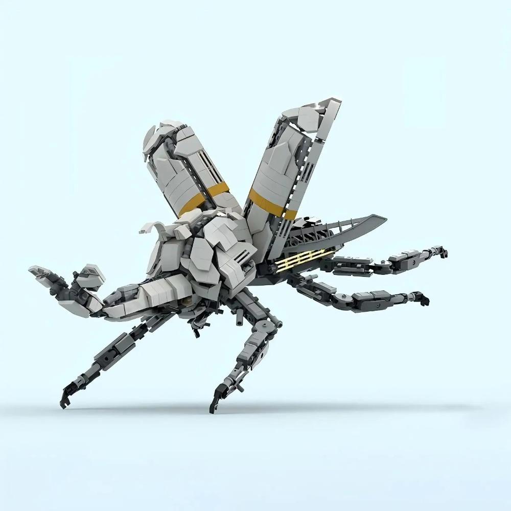 MOC Kreatives Mechanisches Tier Set: Gottesanbeterin, Frosch, Skorpion Kombinationsbausteine DIY Puzzle Montagespielzeug Geschenk Dekoration