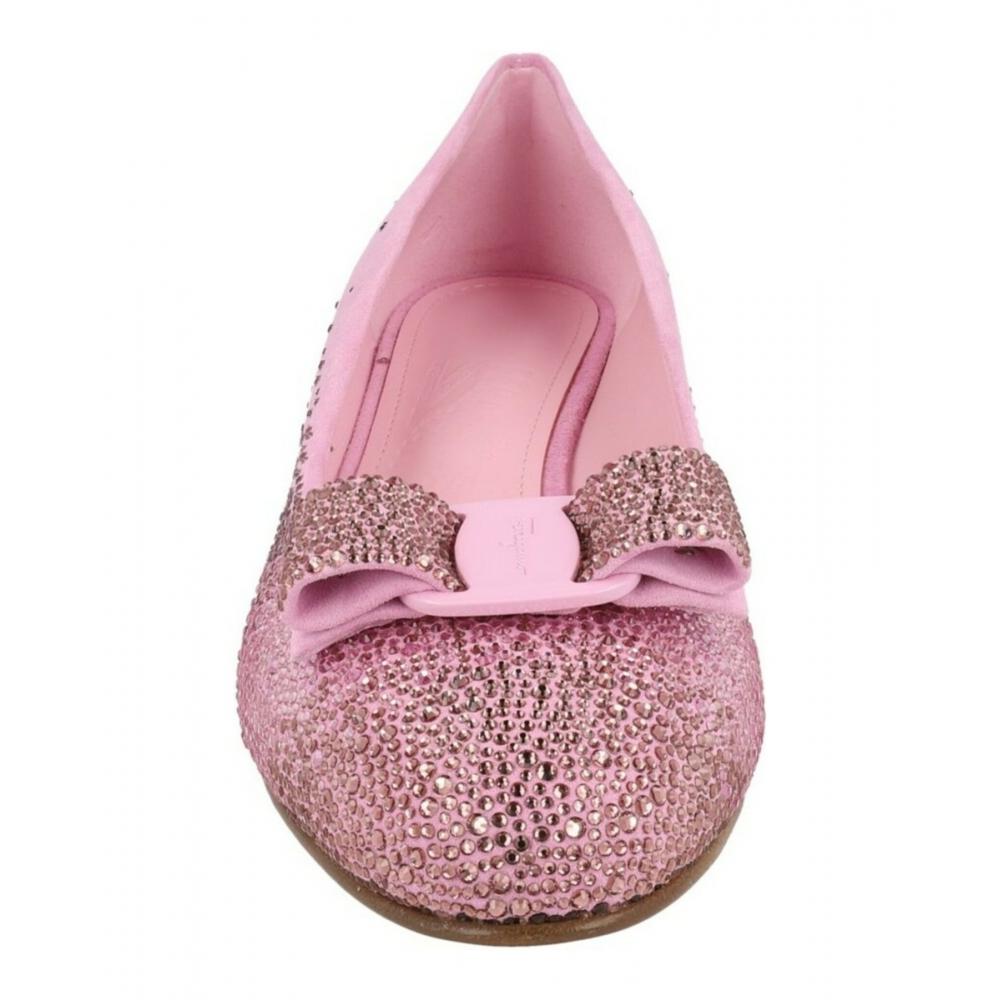 Salvatore Ferragamo Vara Crystal Embellished Pumps Lilac