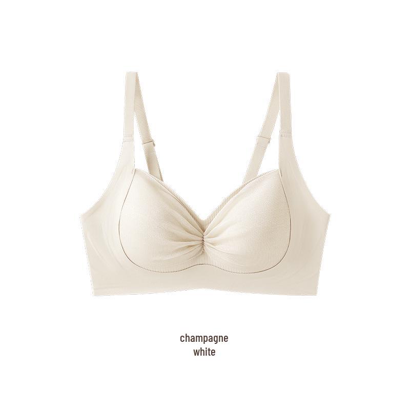 Sexy Lace Wireless Push-Up Bra for Small Bust – Skin Tone, Comfortable, Anti-Sagging Design