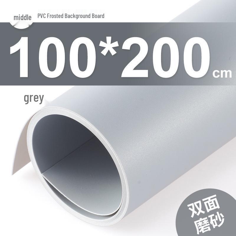 White Frosted PVC Photography Background Board - Waterproof Gray Reflective Cloth