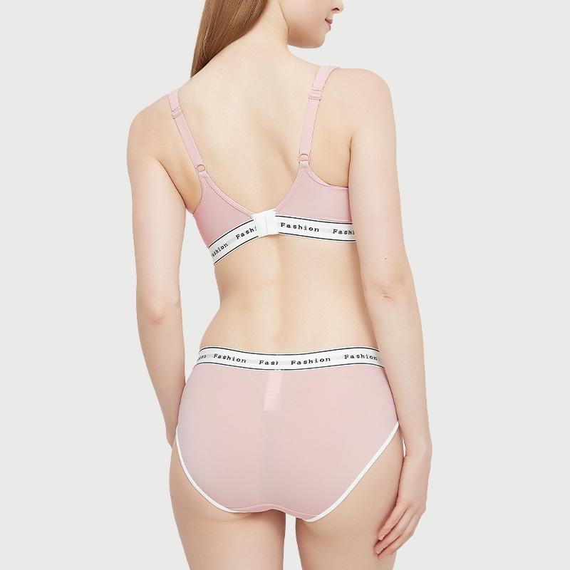 Sømløst sports-BH-sett for kvinner BH uten stålring Pustende og komfortabelt undertøy