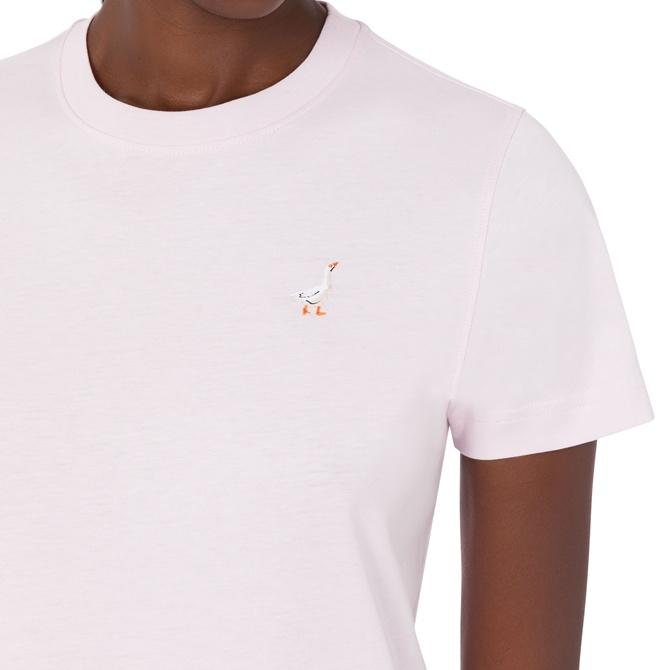 MOSCHINO Small Goose Cotton Jersey Short Sleeve T-Shirt