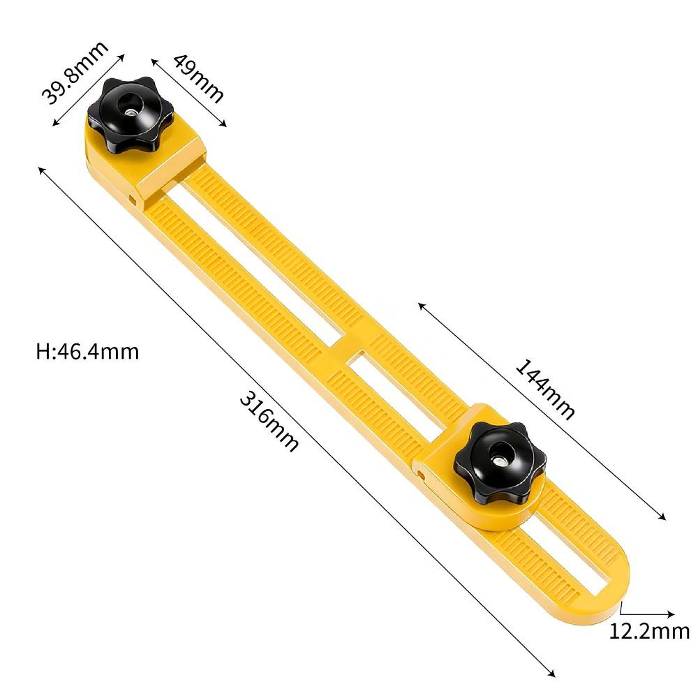 Durable Adjustable Cutting Machine Base Guide Rail ABS High-Quality Locking Tool Holder Woodworking Fixing Bracket