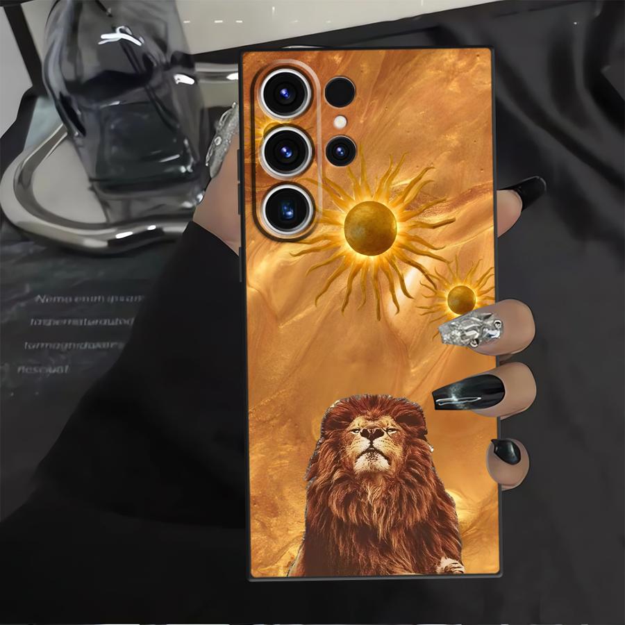 Black Soft Phone Cover Case for Samsung Galaxy S21 FE S25 Edge S23 Ultra Note 8 9 10 20 Ultra S24 Plus S20 S9 S10 Creative Art