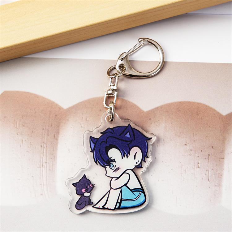 Customizable Acrylic Keychain: Anime Game Charm for Backpack