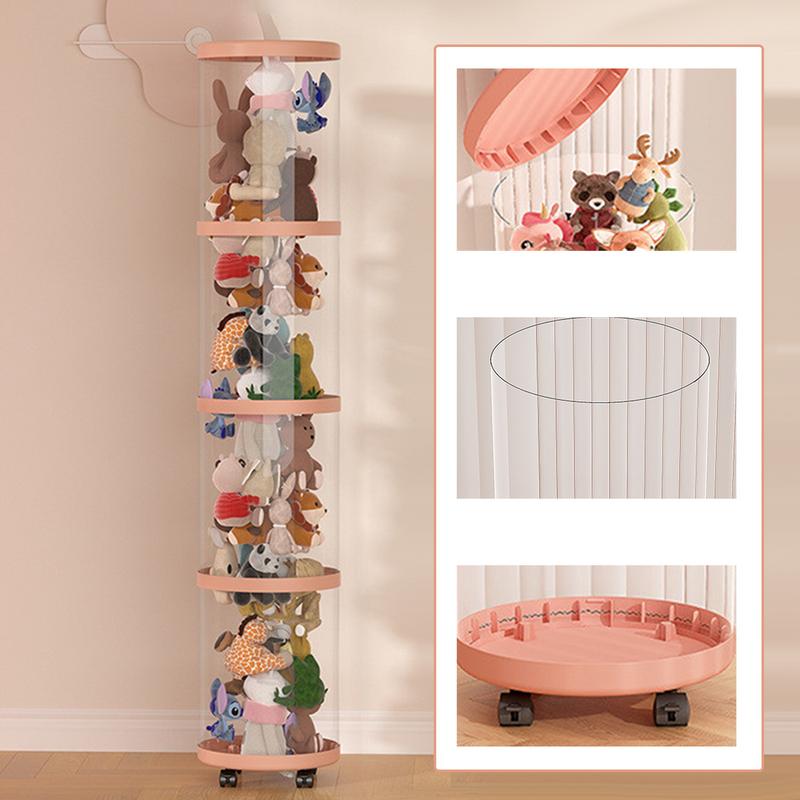 Puppen-Aufbewahrungseimer Kinder-Plüschtiere Aufbewahrungsrohr Transparente feuchtigkeitsdichte Aufbewahrungsboxen Zuhause Faltbare Organizer-Box