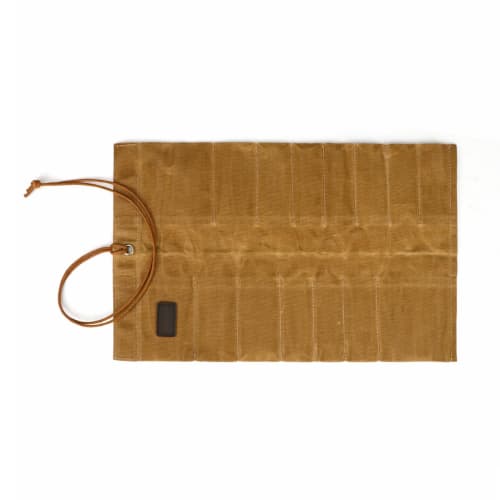 TOURBON Tool Roll Bag, Knife Case, Fabric Wrapped Tool Organizer, DIY Tool Storage Case