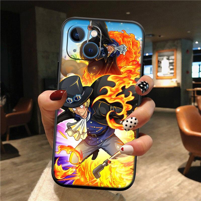 TR31 One Piece Sabo New High-End Shell Phone Case for iPhone 16 15 14 13 12 Pro Max Plus Mini