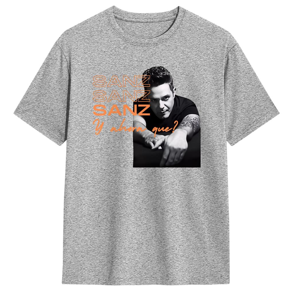 Unisex TShirt Alejandro Sanzs Casual Cotton Tee Shirt Short Sleeve Spanish 2026 Tour T Shirt Round Collar Clothing Plus Size