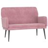 351417 vidaXL Banc Rose 108x79x79 cm Velours