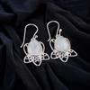 Rainbow Moonstone Gemstone 925 Sterling Silver Stylish Jewelry Earrings For Mom EE-40-30