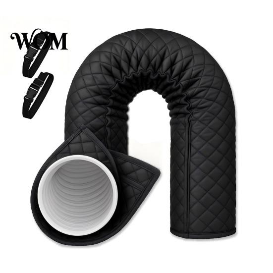 Energy Saving Ac Hose Sleeve Air Conditioner Insulation Cover, with Tool-free Installation And Adjustable Duct Heat Straps, Exhaust Shield,