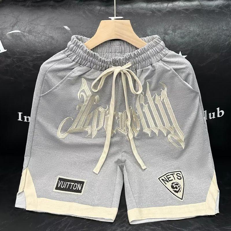 Men's Summer Basketball Shorts - Trendy Hip-Hop Style, Loose Fit, Embroidered Sport Shorts