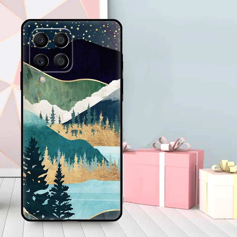 Star Lake Mountain Case For Samsung Galaxy M35 M56 M12 M06 M32 M52 M55 M15 M11 M13 M14 M16 M36 M31 M53 M34 M54